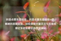 抖音点赞充值链接，抖音点赞充值链接50赞，揭秘抖音新玩法，轻松获取大量关注与充值奖励亿乐社区低价自营货源站