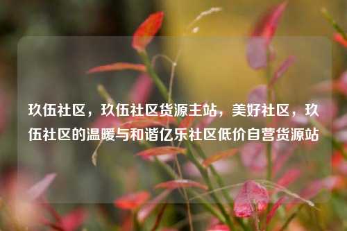 玖伍社区，玖伍社区货源主站	，美好社区，玖伍社区的温暖与和谐亿乐社区低价自营货源站  第1张
