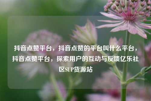 抖音点赞平台	，抖音点赞的平台叫什么平台，抖音点赞平台，探索用户的互动与反馈亿乐社区SUP货源站  第1张