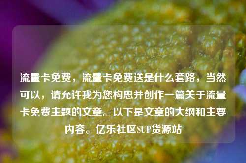 流量卡免费，流量卡免费送是什么套路，当然可以	，请允许我为您构思并创作一篇关于流量卡免费主题的文章。以下是文章的大纲和主要内容。亿乐社区SUP货源站  第1张
